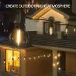G40 Festoon Lights - 18m, 30 Warm White Bulbs, Remote – Lifestyle