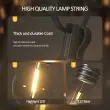 G40 Festoon Lights - 18m, 30 Warm White Bulbs, Remote – Lifestyle