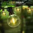 G40 Festoon Lights - 18m, 30 Warm White Bulbs, Remote – Lifestyle