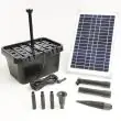 Solar Powered Pond Filter 700 LPH Showing the box with gravel medium inside