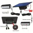 Solar Powered LED Shed Light Kit Installed Inside A Wooden Garden Shed Illuminating Tools And Plant Pots With Pull Cord