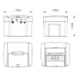 Large Solar Pond Filter System – 2800 LPH | 80W MPPT Showing pump dimensions