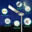 Solar Street Light 3 Level Power Settings on sign post