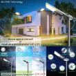Solar Street Light 3 Level Power Settings on sign post