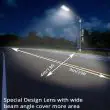 Solar Street Light PIR & Dusk to Dawn showing SMD Leds showing wide angle beam