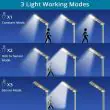 Solar Street Light PIR & Dusk to Dawn showing SMD Leds showing wide angle beam