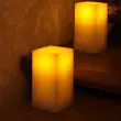  pure wax Battery candle with real LED flame effect