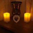  pure wax Battery candle with real LED flame effect