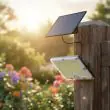 Ranger Remote Panel Solar Floodlight – 1200 Lumen – Lifestyle 2