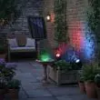 Colour Changing Solar Pond Light - used as spotlight