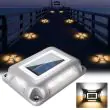 8 LED Solar Deck Lights – Dual Colour, IP68 Waterproof – 2 Pack – Lifestyle 2