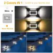 8 LED Solar Deck Lights – Dual Colour, IP68 Waterproof – 2 Pack – Lifestyle 2