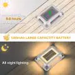 8 LED Solar Deck Lights – Dual Colour, IP68 Waterproof – 2 Pack – Lifestyle 2
