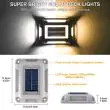 8 LED Solar Deck Lights – Dual Colour, IP68 Waterproof – 2 Pack – Lifestyle 2