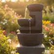 Solar Powered Cascading Water Feature