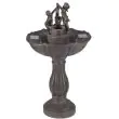 Tipping Pail Solar Fountain – Bronze Effect Garden Water Feature – Lifestyle 2
