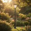 Solar Lamp Post – 1.62 to 2.0m, Die-Cast Aluminium, Remote Control – Lifestyle 3
