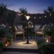 Solar Lamp Post – 1.62 to 2.0m, Die-Cast Aluminium, Remote Control – Lifestyle 3