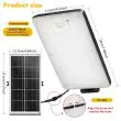 Ultra-Thin Solar Wall Light – 2400 Lumens, PIR Motion Sensor