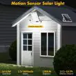 Ultra-Thin Solar Wall Light – 2400 Lumens, PIR Motion Sensor
