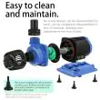 Variable Flow DC Pond Pump 10000 LPH – Ultra-Quiet, 24V Safe, Digital, Submersible/Inline – Lifestyle