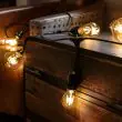 Vintage LED Festoon Lights outdoors in tree