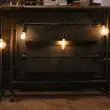 Vintage LED Festoon Lights outdoors in tree
