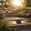 Solar Stairway Lights (4-Pack) – Dual-Sided Warm White Glow & IP54 Weatherproof – Lifestyle