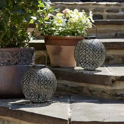 Damask Solar Lantern