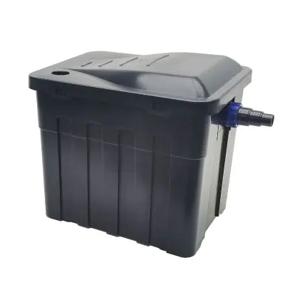 Gravity Pond Filter Box - Open Showing 4-Stage Filtration Media