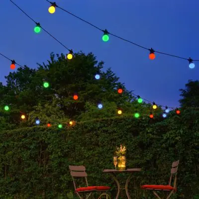 Outdoor Festoon Lights Connectable Multi Colour