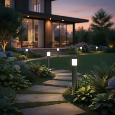 Saturn PIR Solar Post Light – Motion Sensor Garden Light