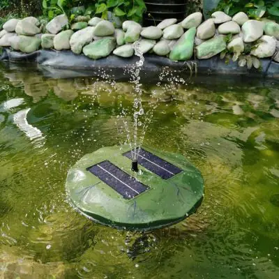 Solar Floating Lily Pad Fountain A