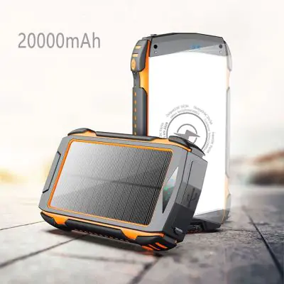 Wireless Waterproof Solar Charger 20000 mAh