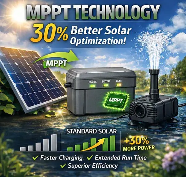 Illustration of MPPT solar optimisation technology