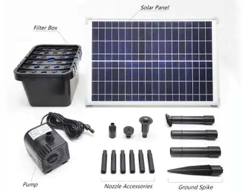 Solar Powered Pond Filter