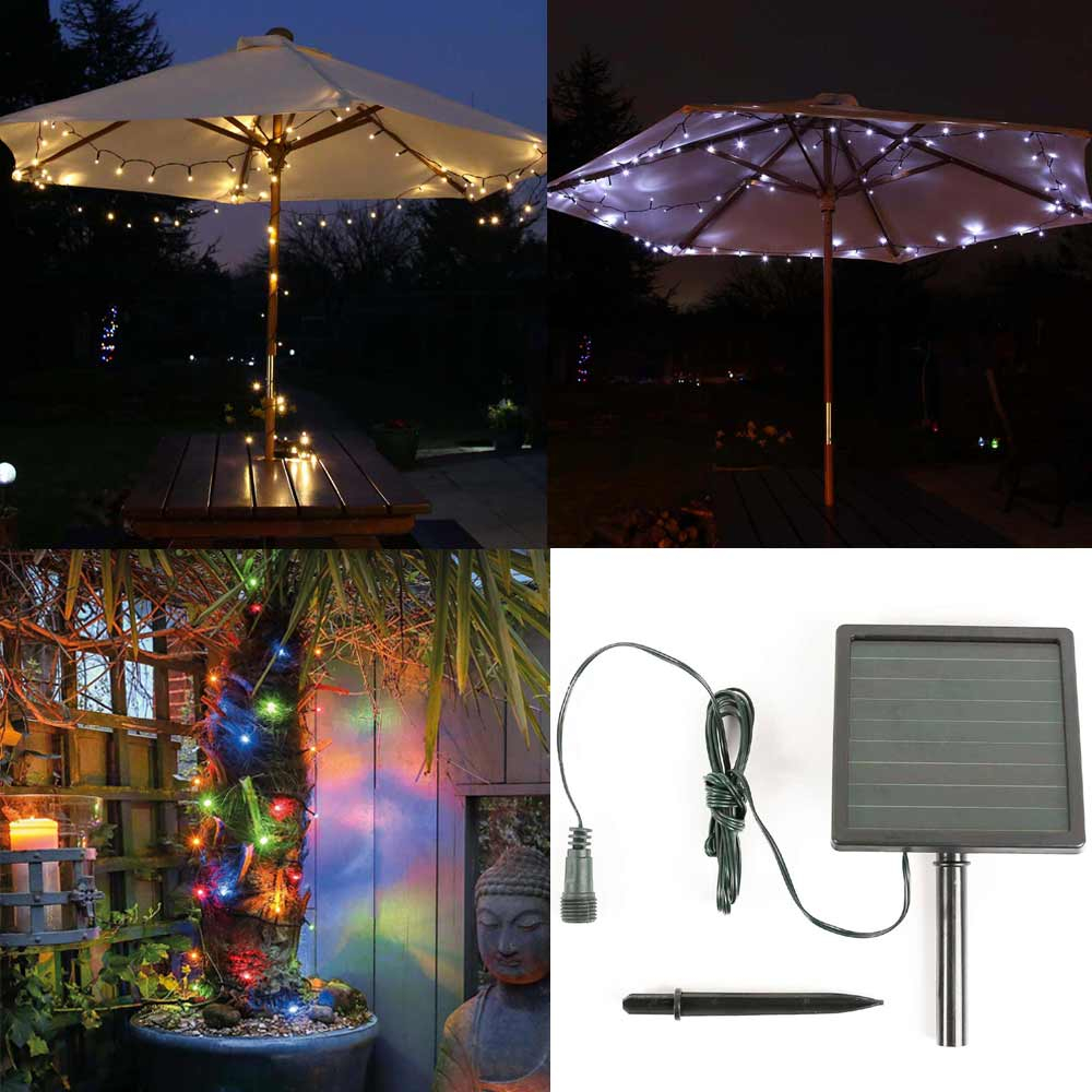 Solar Fairy lights Connectable showing options