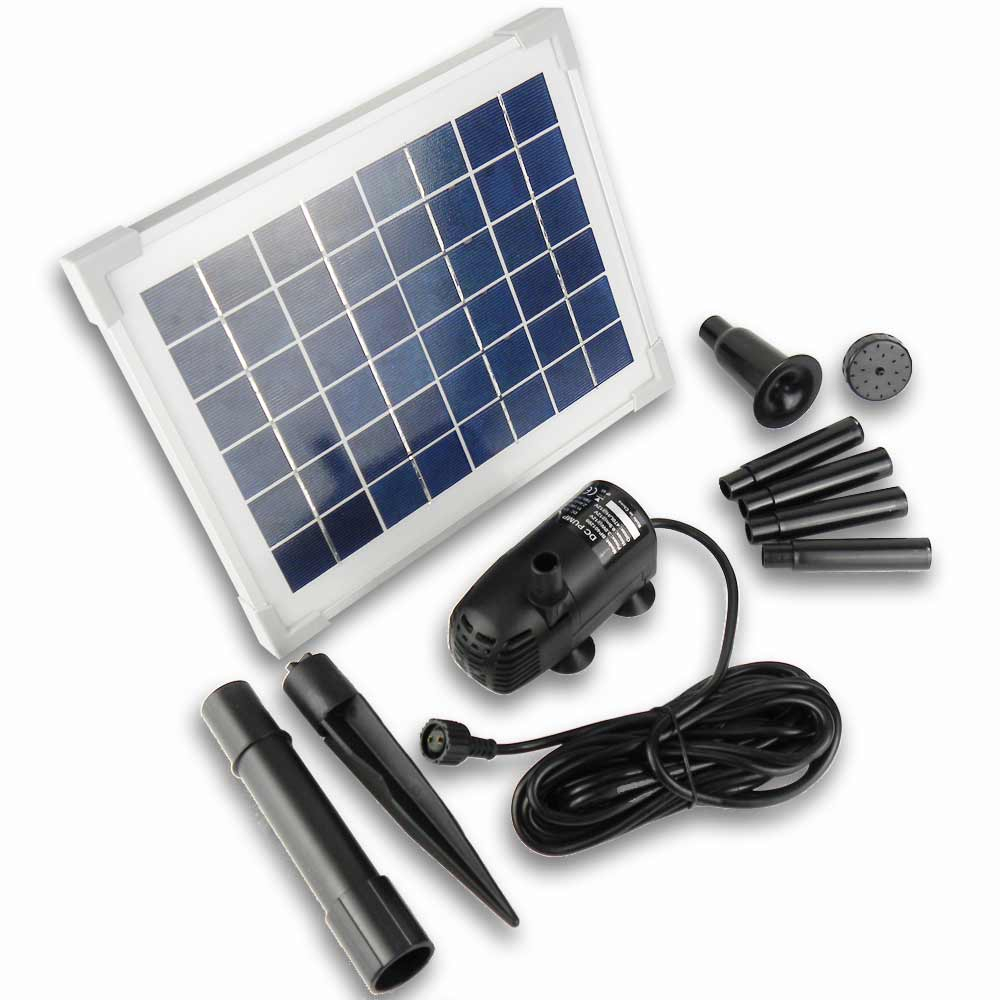 Solar Water Pump Kit showing full kit with accessorises